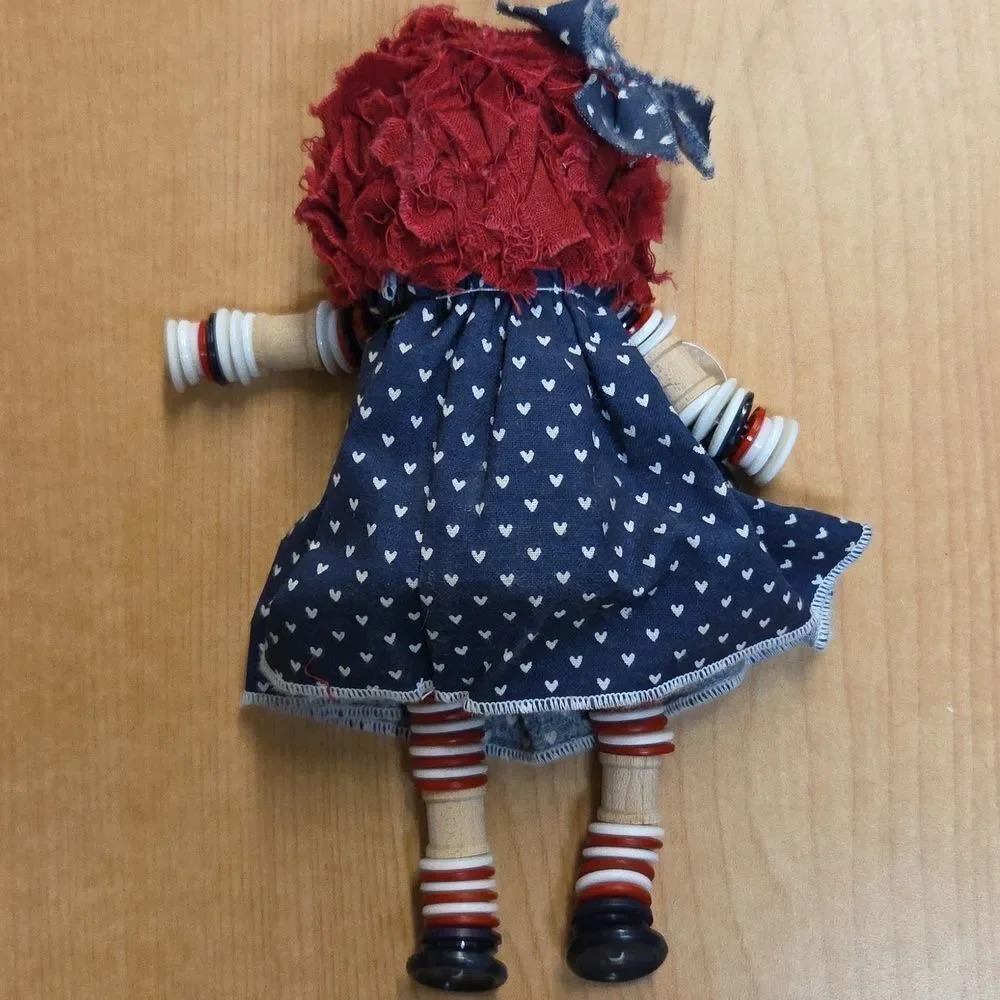Raggedy Ann and Andy Dolls With Button Arms‎ And Legs Plus Little Golden Book